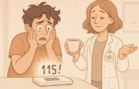 ироничная сцена у весов