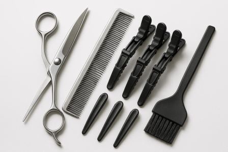 Профессиональный набор для стрижки волос: острые ножницы, расчёска, зажимы — без этого террор, а не стрижка!